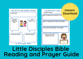 Little Disciples Bible Reading and Prayer Guide - Printable PDF